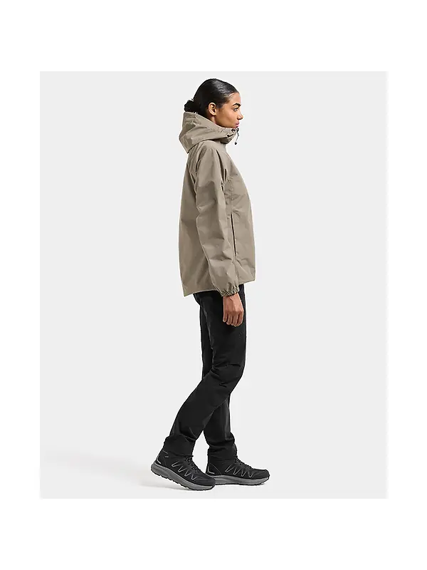 Didriksons Women's Varja Waterproof Jacket - Ash Brown Image 7