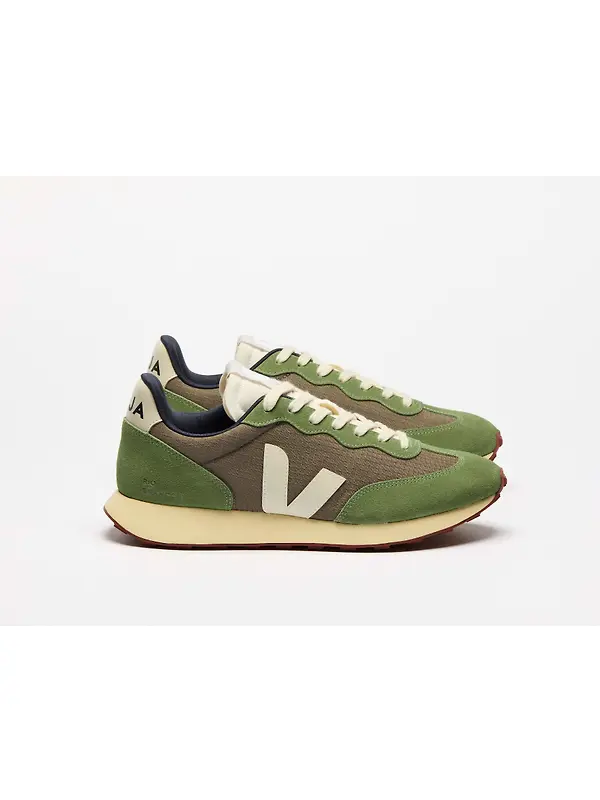 VEJA Men's Rio Branco II Ripstop Retro-Running Trainers - Kaki Pierre Image 2
