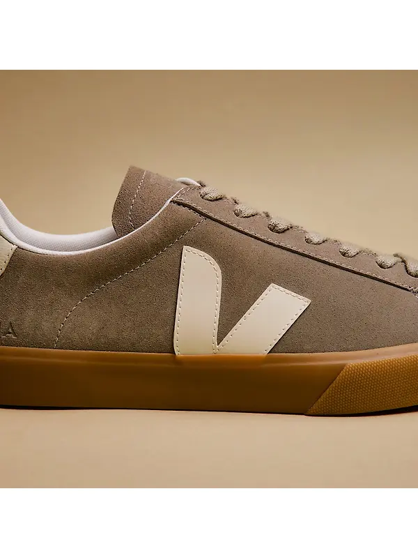 Veja Men's Campo Suede Sneakers - Taupe Pierre Natural Image 4