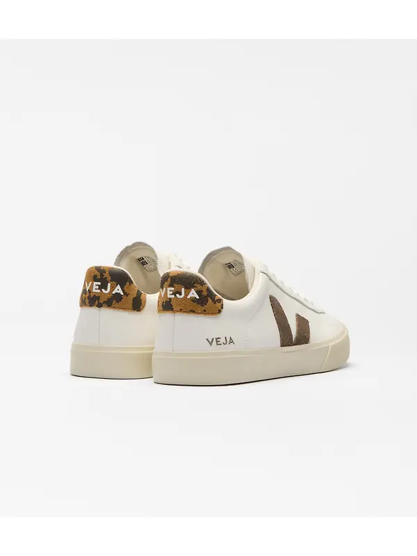 Veja Women's Campo Leather Trainers - White Camel Wild Country Image 4