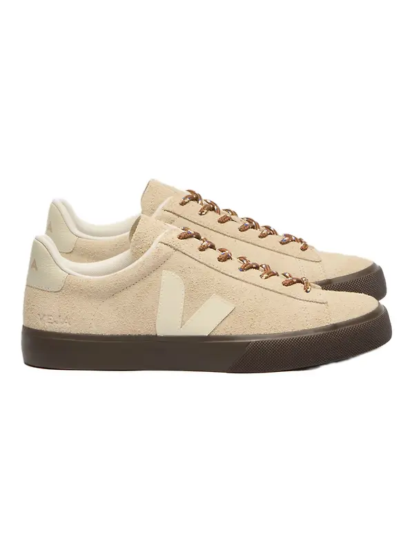 Veja Women's Campo Textured Suede Trainers - Almond Pierre Image 1