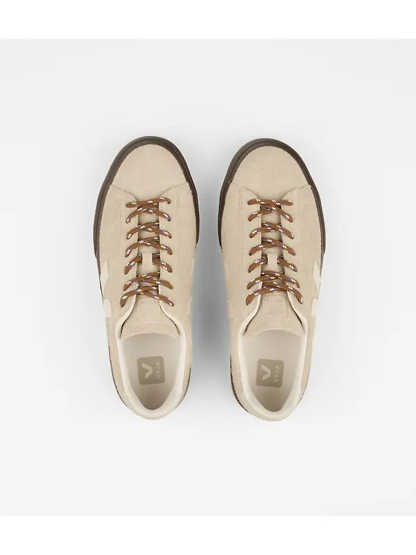 Veja Women's Campo Textured Suede Trainers - Almond Pierre Image 4
