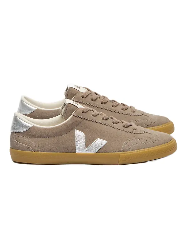 Veja Women's Volley Suede Trainers - Moonrock Silver Image 1