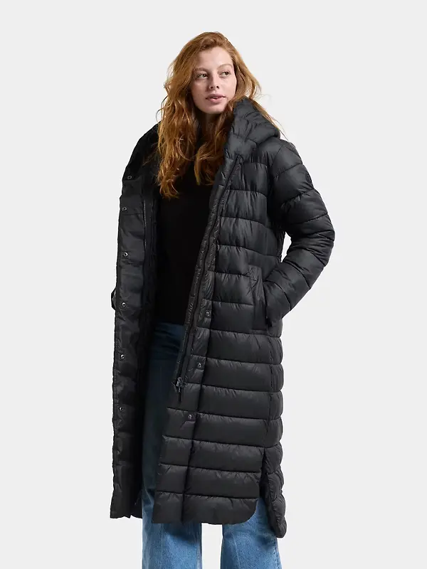 Didriksons Women's Stella Parka Long  - Black Image 2