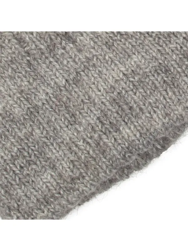 Dents Women's Fingerless Cable Knit Gloves - Dove Grey Image 2