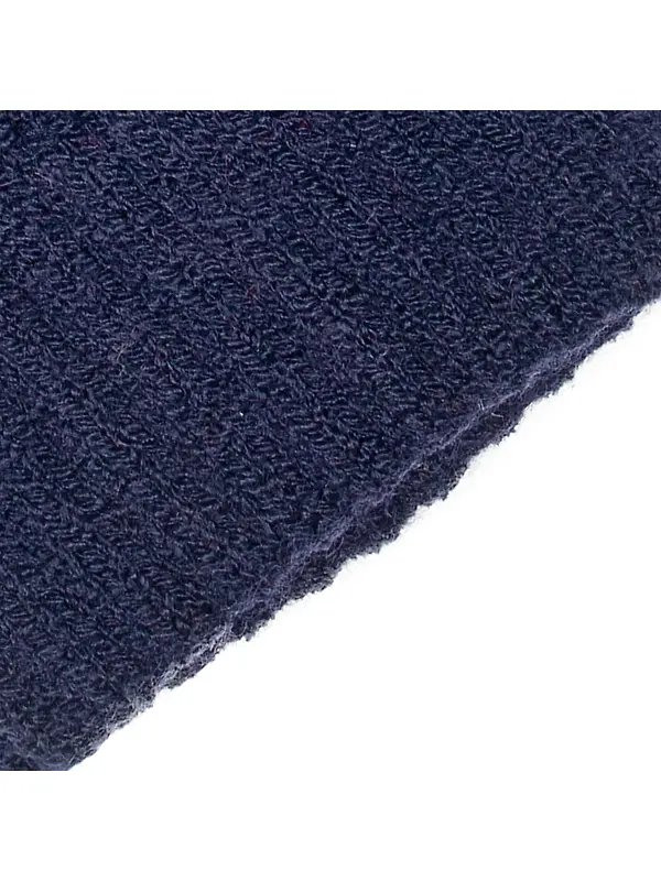 Dents Women's Fingerless Cable Knit Gloves - Navy Image 2