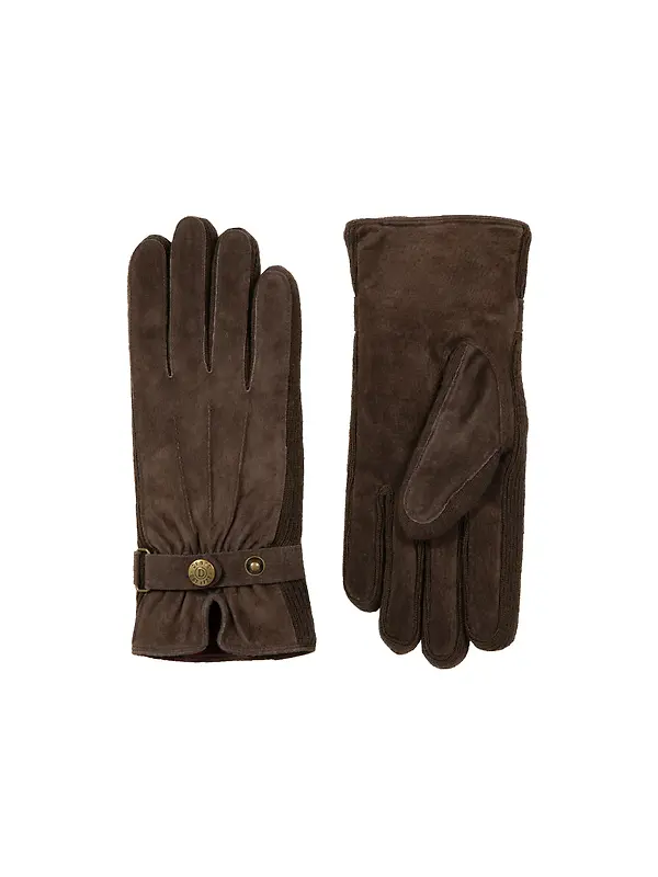 Dents Women's Laura Three-Point Fleece-Lined Suede Gloves - Mocca Image 10