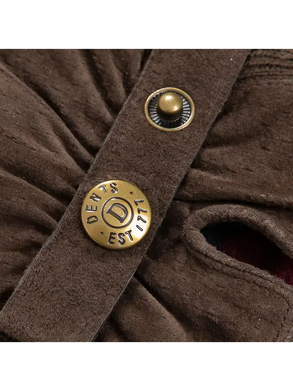 Dents Women's Laura Three-Point Fleece-Lined Suede Gloves - Mocca Image 12