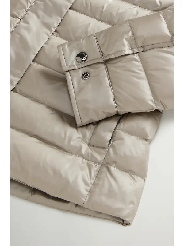 Woolrich Women's Liquid Nylon Lightweight Down Jacket - Rock Ridge Image 7