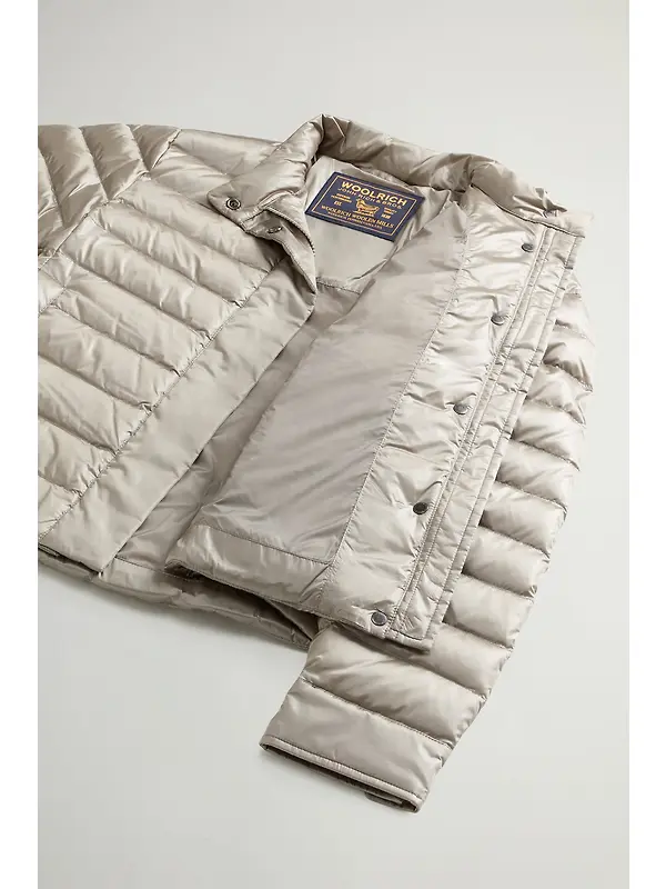 Woolrich Women's Liquid Nylon Lightweight Down Jacket - Rock Ridge Image 8
