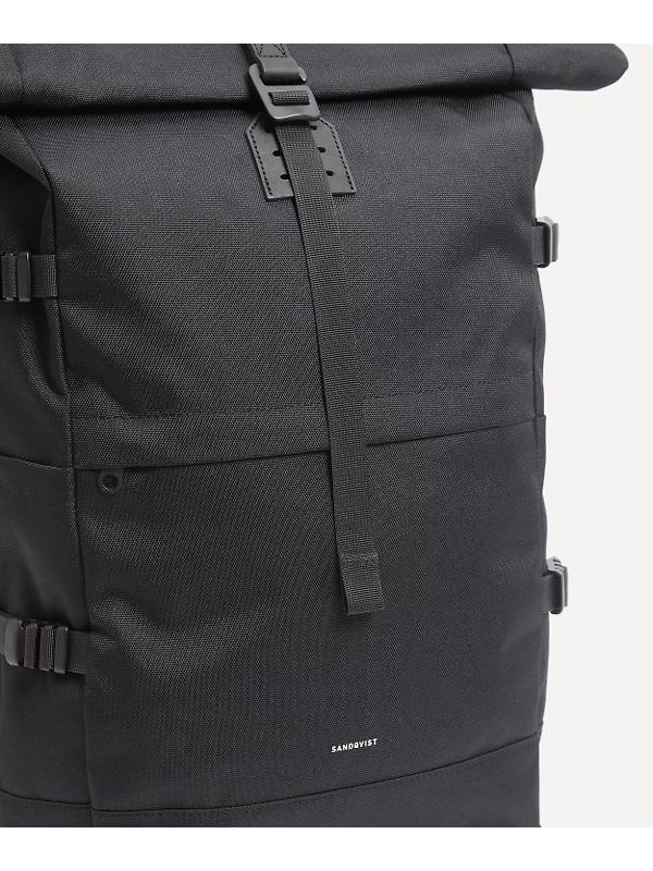 Sandqvist Icon Rolltop Backpack L - 26L - Black Image 4