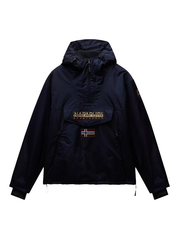 Napapijri Rainforest Next Anorak Jacket - Blue Marine Image 1