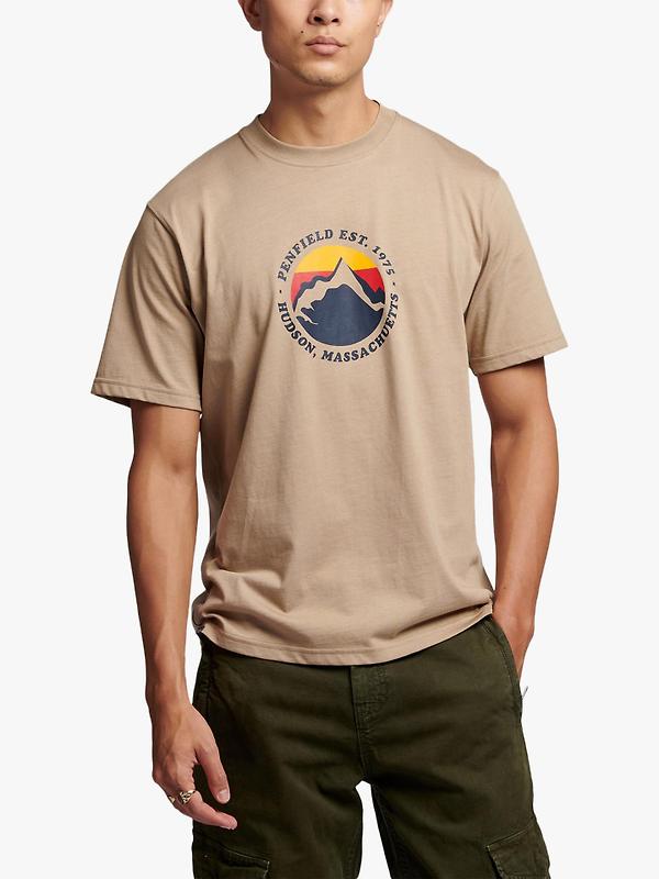 Penfield Men's Circle Mountain T-Shirt - Chinchilla Image 2
