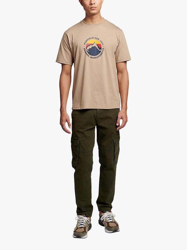 Penfield Men's Circle Mountain T-Shirt - Chinchilla Image 3