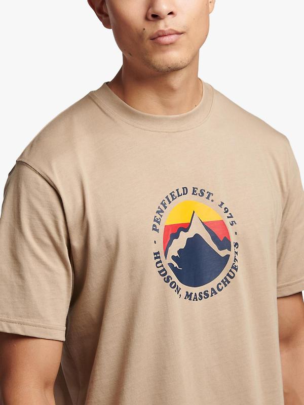 Penfield Men's Circle Mountain T-Shirt - Chinchilla Image 4