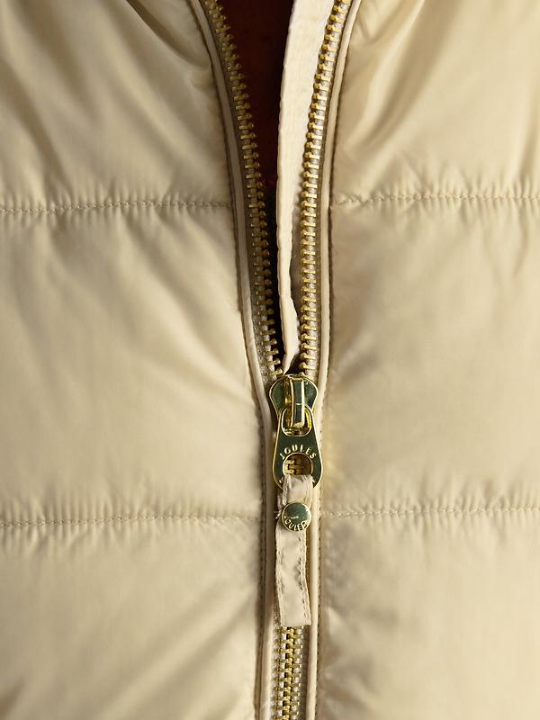 Joules Women's Hadlow Short Showerproof Padded Coat - Neutral Image 5