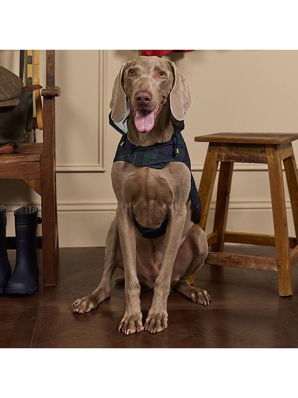 Joules Packaway Dog Jacket - Blackwatch Check Image 6