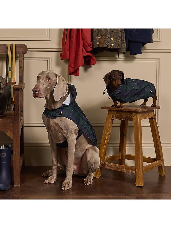 Joules Packaway Dog Jacket - Blackwatch Check Image 7