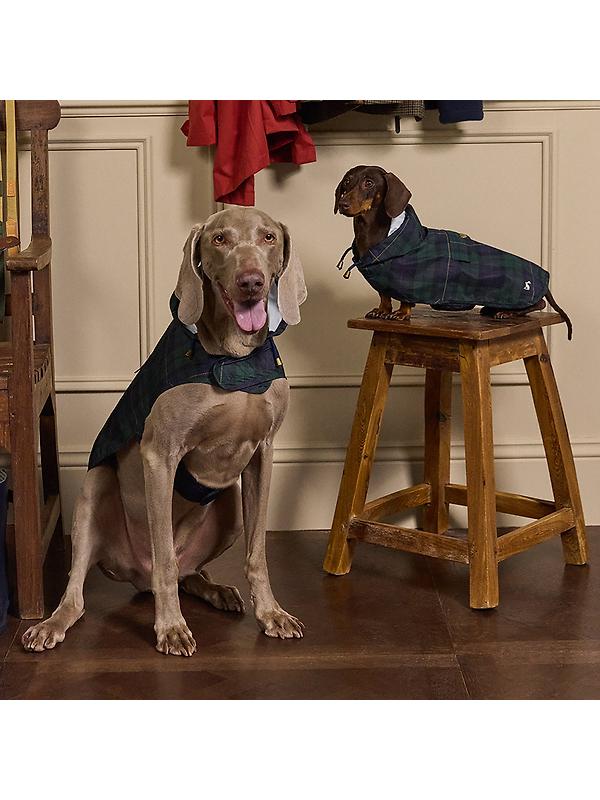 Joules Packaway Dog Jacket - Blackwatch Check Image 9