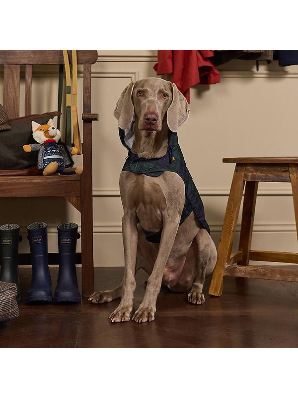 Joules Packaway Dog Jacket - Blackwatch Check Image 5
