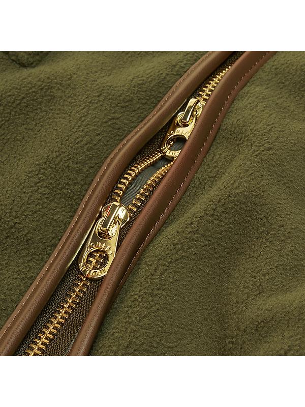 Joules Fairbourne Fleece Dog Jacket - Khaki Image 3