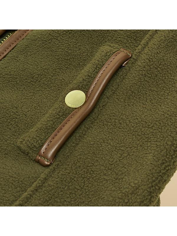 Joules Fairbourne Fleece Dog Jacket - Khaki Image 5
