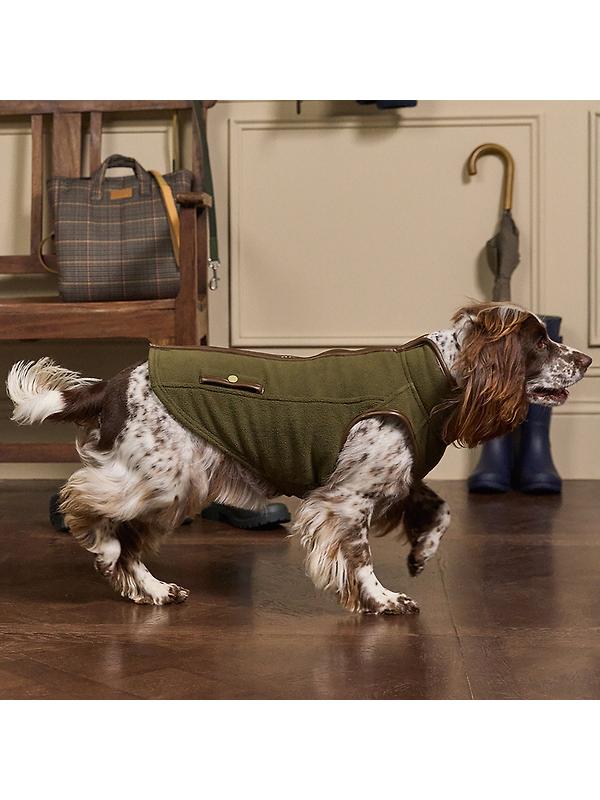 Joules Fairbourne Fleece Dog Jacket - Khaki Image 9