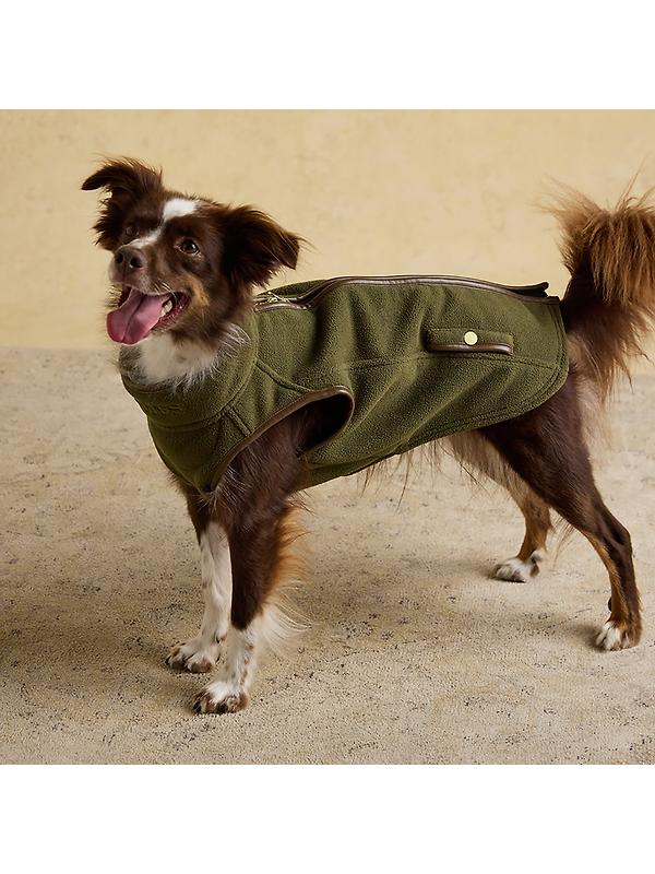 Joules Fairbourne Fleece Dog Jacket - Khaki Image 11