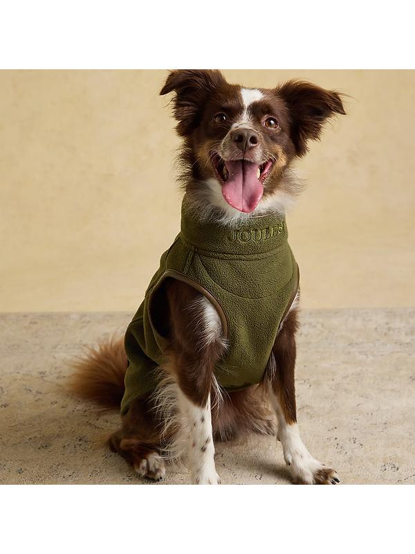 Joules Fairbourne Fleece Dog Jacket - Khaki Image 2
