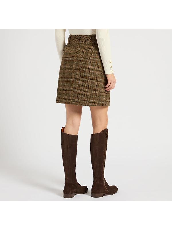 Joules Women's Bramble Tweed Skirt - Brown Tweed Image 4