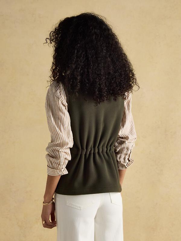 Joules Women's Heritage Fleece Gilet - Khaki Image 16