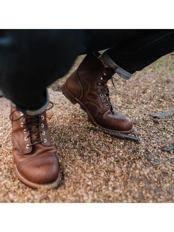 Red Wing Iron Ranger 6" Boot Harness Leather - Amber - Style 8111 Image 9