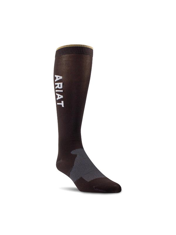 Ariat Women's AriatTEK Essential Performance 2 Pack Socks - Multi Brown Image 3