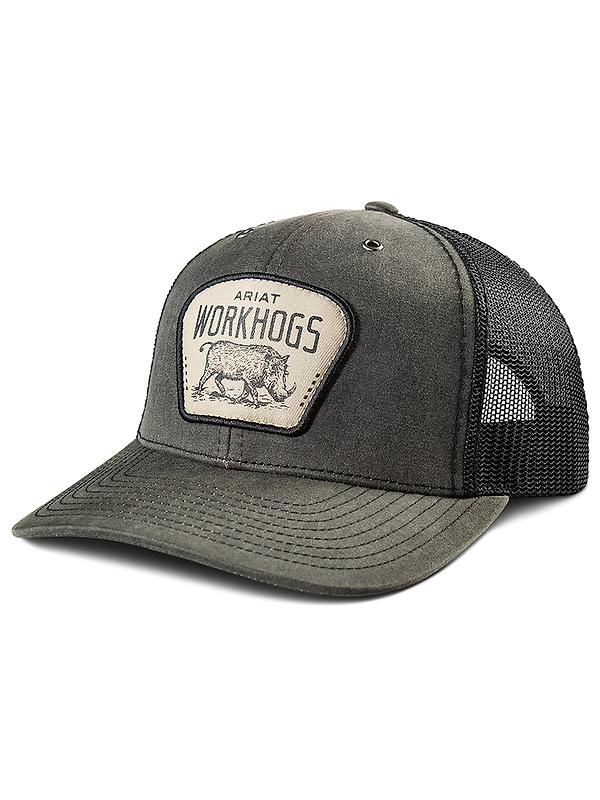 Ariat Men's WorkHog Patch Snapback Cap - Charcoal Product Image