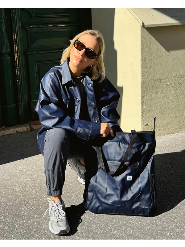 Lee® x Stutterheim Backpack Tote - Aviator Navy Image 6