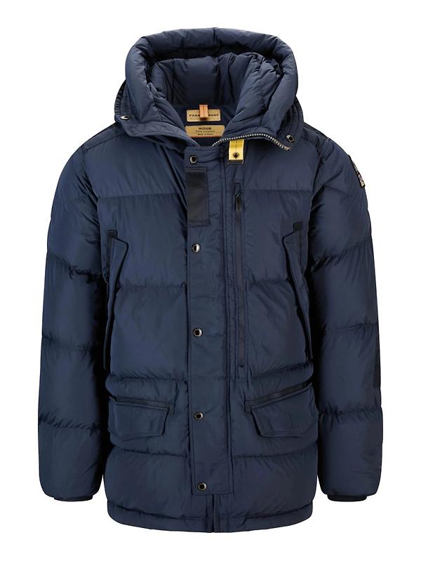 Parajumpers Men's Harraseeket Hooded Down Parka Jacket - Blue Navy Image 1