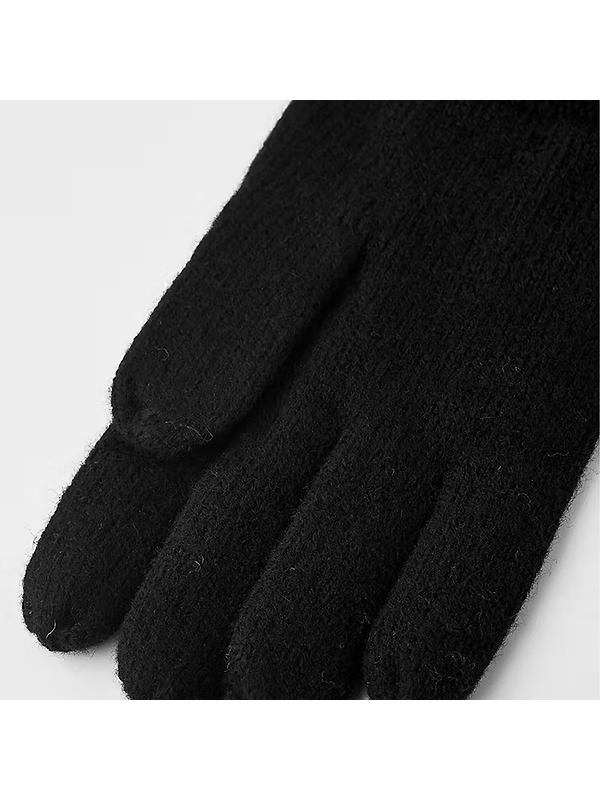 Hestra Raggwool Knitted Gloves - Black Image 3