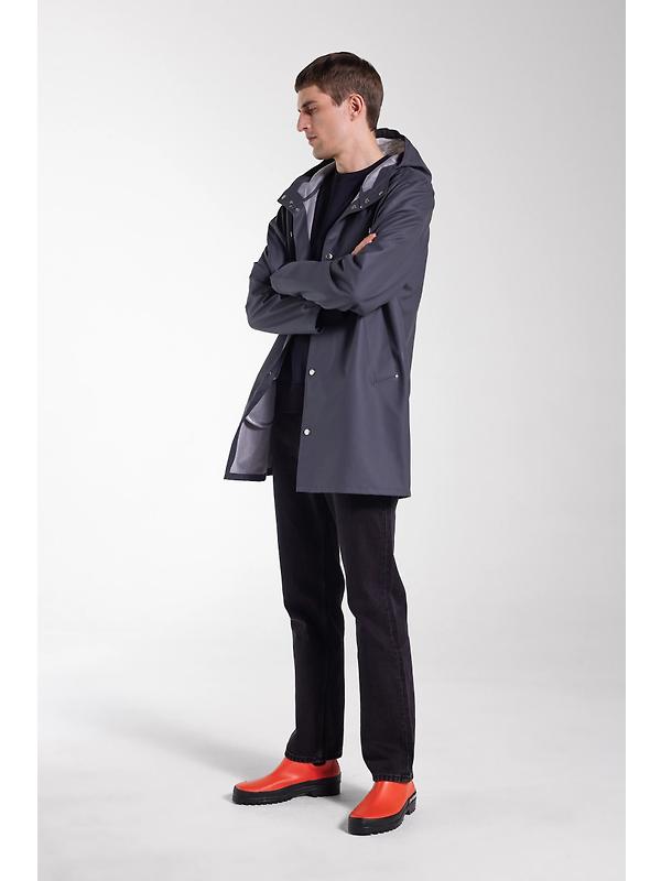 Stutterheim Stockholm Lightweight Raincoat - Charcoal Image 11