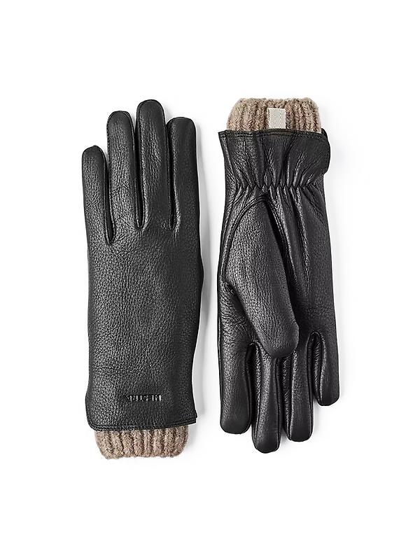 Hestra Women's Tiril Leather Gloves - Black Image 1