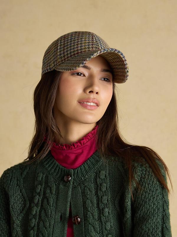 Joules Women's Perry Tweed Baseball Cap - Multi Image 2
