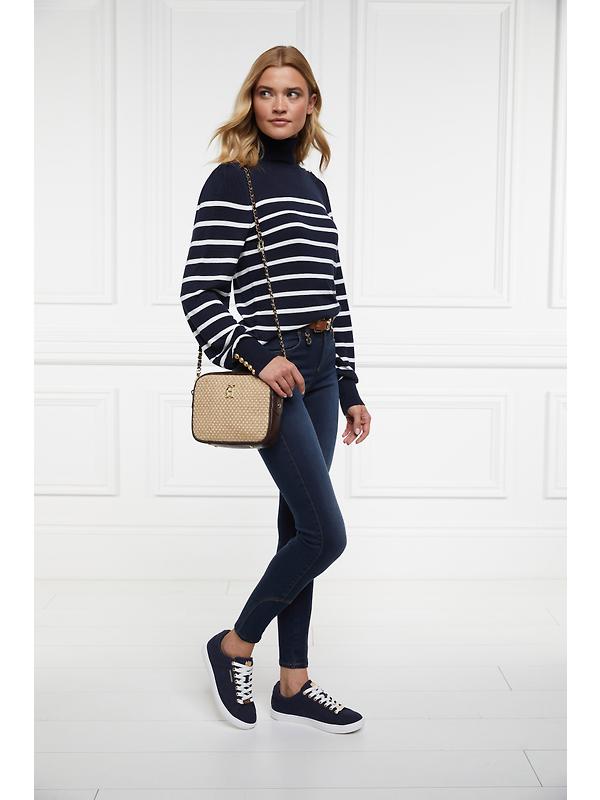 Holland Cooper Women's Chelsea Court Trainers - Ink Navy Image 7