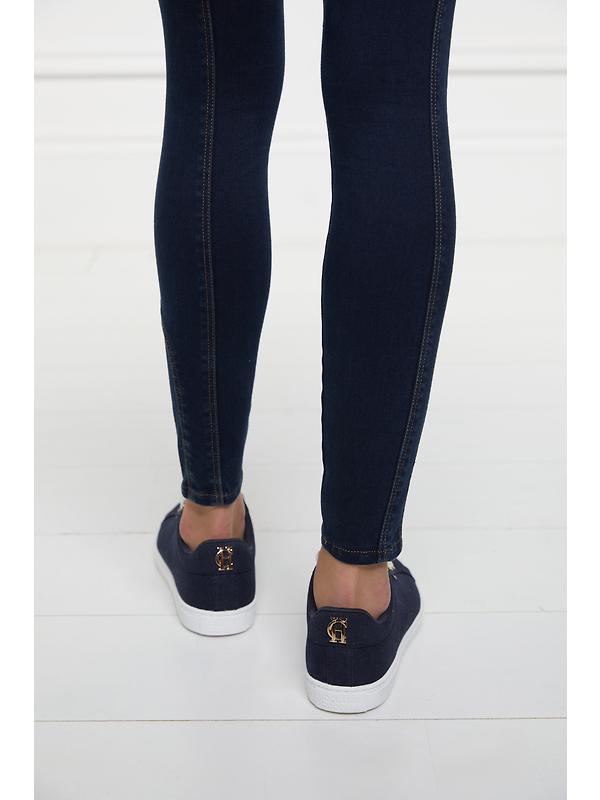 Holland Cooper Women's Chelsea Court Trainers - Ink Navy Image 11