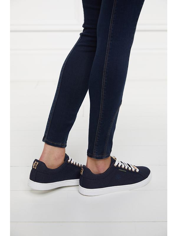 Holland Cooper Women's Chelsea Court Trainers - Ink Navy Image 8