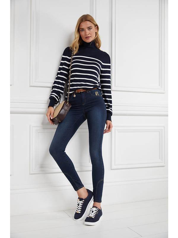 Holland Cooper Women's Chelsea Court Trainers - Ink Navy Image 10