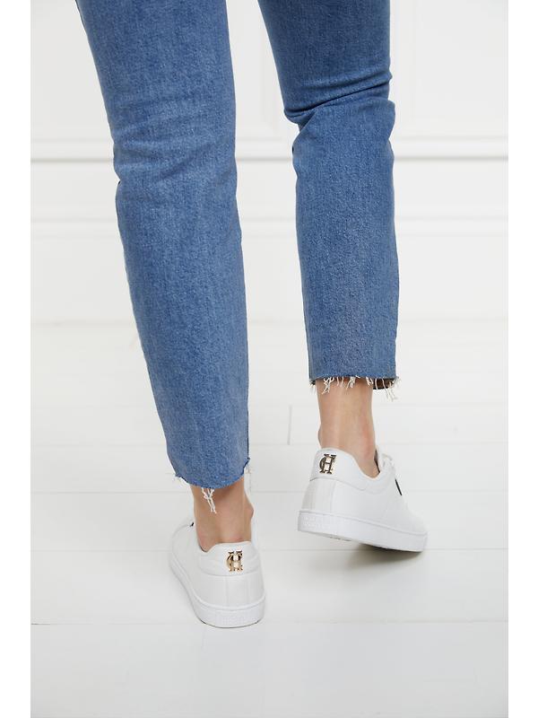 Holland Cooper Women's Chelsea Court Trainers - White Image 10