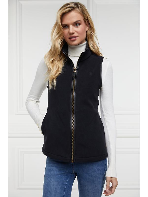 Holland Cooper Women's Country Fleece Gilet - Black Image 2