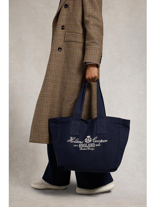Holland Cooper Women's Essential Tote Bag - Navy Ecru Image 2