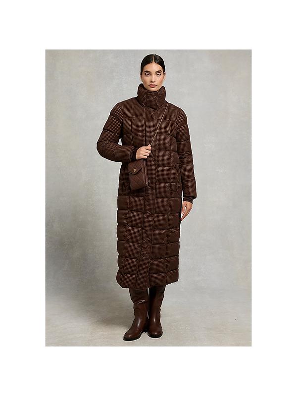 Holland Cooper Women's Knightsbridge Quilted Phone Pouch - Rich Chocolate Leather Image 2