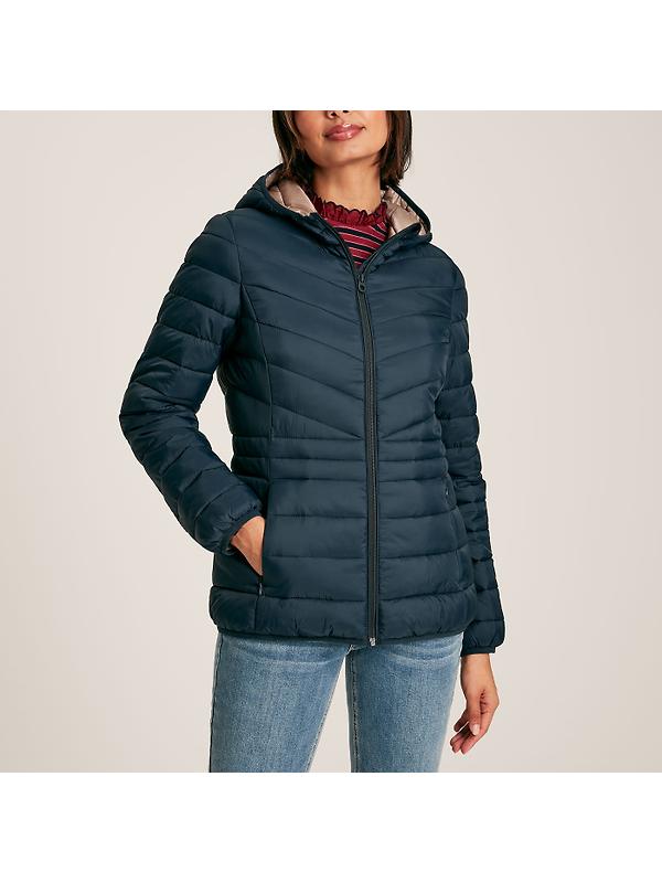 Joules Women's Kenley Showerproof Padded Coat - Navy Image 2