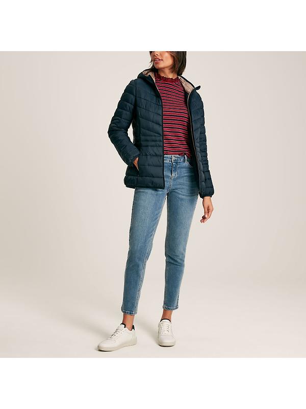 Joules Women's Kenley Showerproof Padded Coat - Navy Image 4
